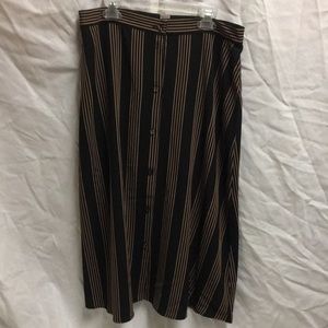 H&M | Long striped skirt